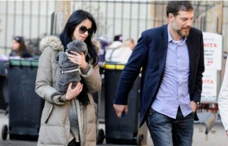 Alana Bilic's father, Slaven Bilic, with his girlfriend, Ivana Djeldum.
